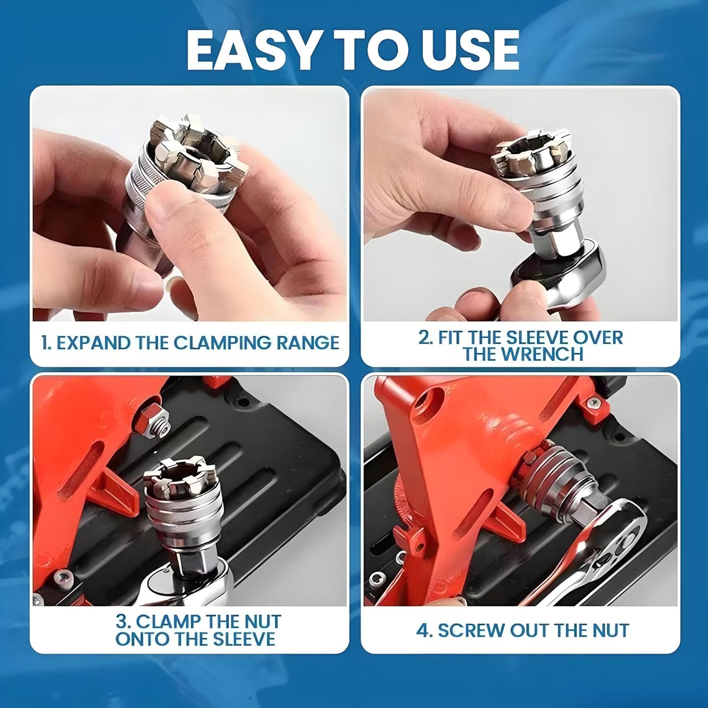 🔧Multi-Function Universal Socket Wrench Tool - Universal Maintenance Tool