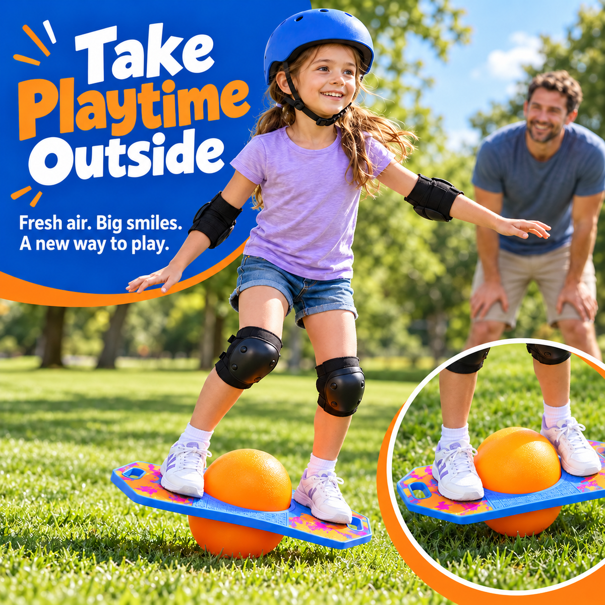 🚀 BounceBlitz™ – Kids' Inflatable Pogo Balance Board 🌈🏄‍♂️