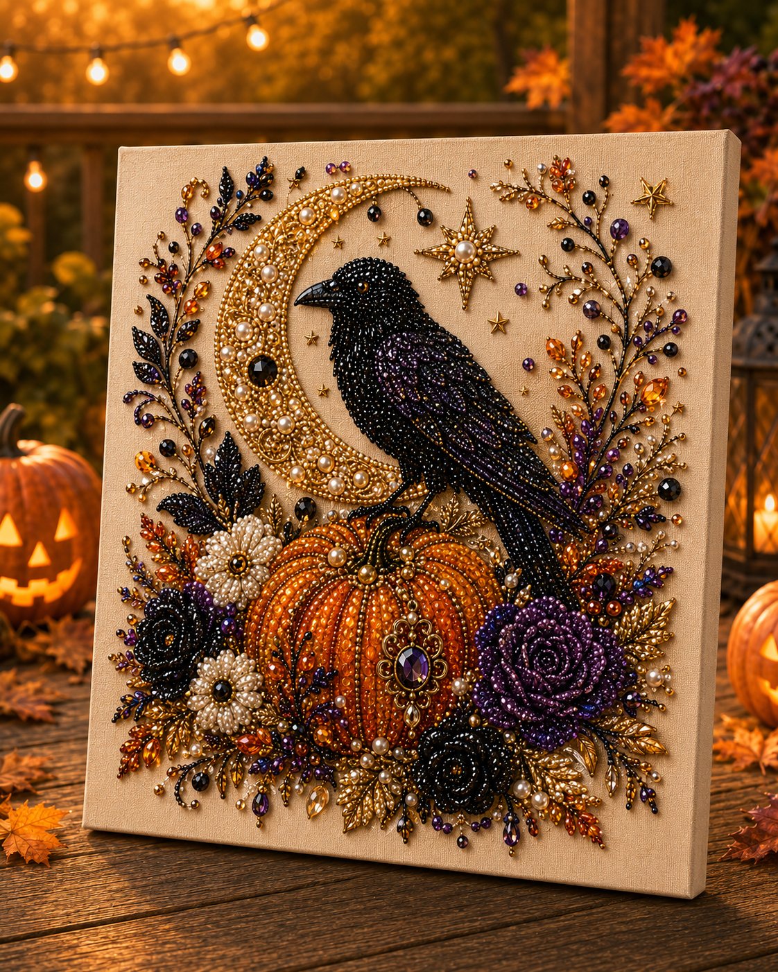 🔥 Last Day 49% OFF – 👻✨ Halloween Pearl Art DIY Kit
