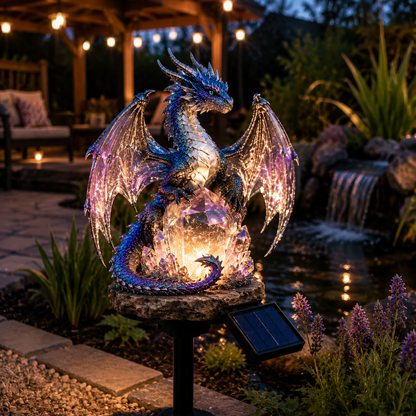 🐉 Amethyst Crystal Dragon✨️Solar Dragon Crystal Garden Light