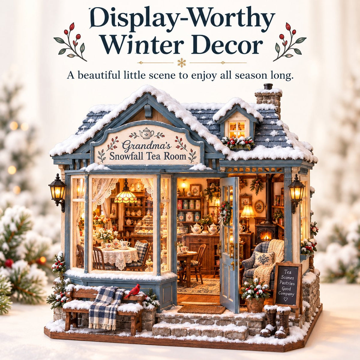 ☕ Build Your Own Snowfall Tea Room Cottage ❄️