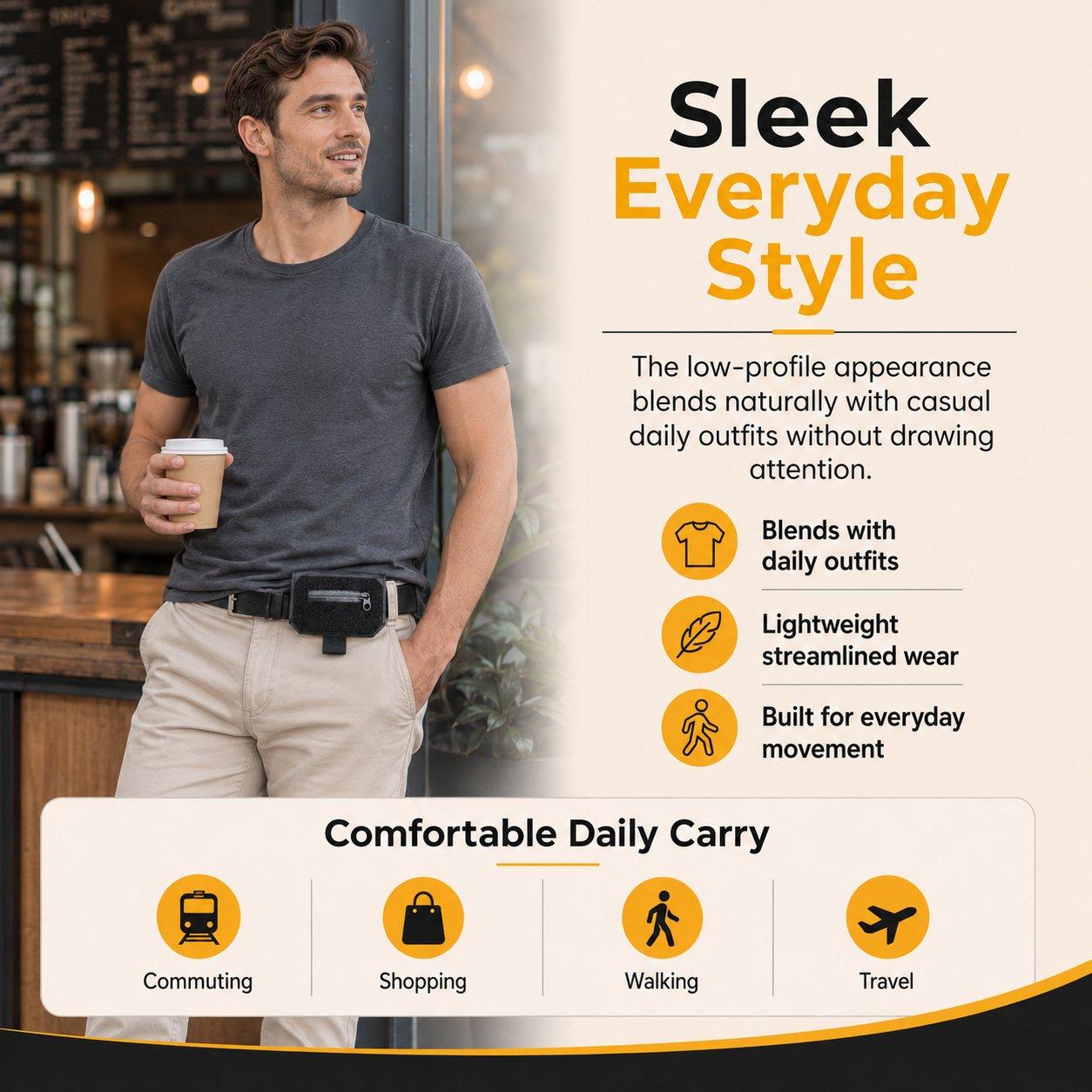 💼✨Slim Belt Wallet — Ultra-Slim Hidden Carry System for Everyday Essentials🛫