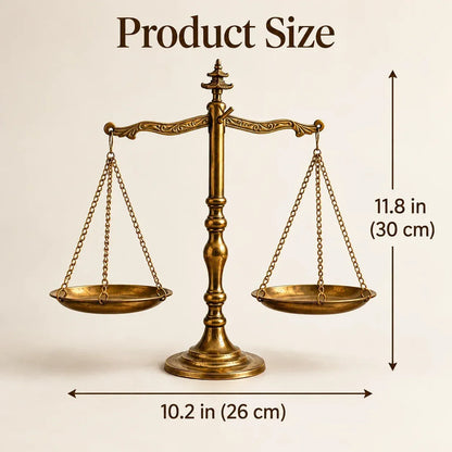 ⚖✨Vintage Brass Balance Scale — Decorative Tabletop Scale for Shelf, Mantel & Desk(📦Buy 2 Free Shipping)
