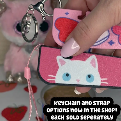 Food can tab opener magnet keychain