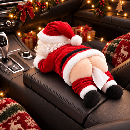 Funny Santa Butt Tissue Box Holder – Hilarious Christmas Decor & White Elephant Gag Gift!!!