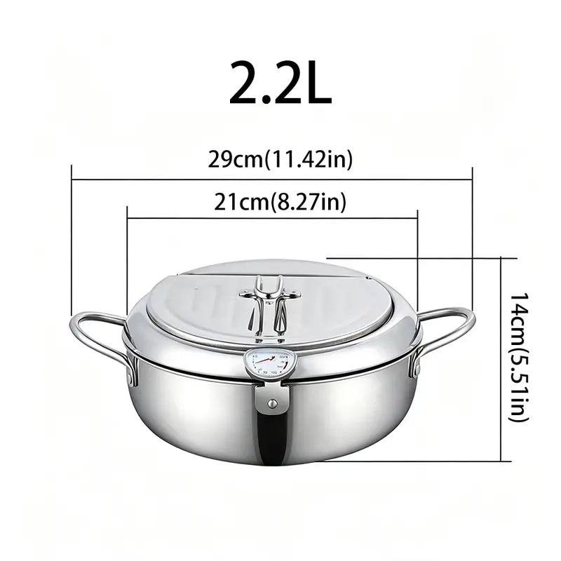 🔥 49% OFF 🍤 Japanese Tempura Deep Fryer – Crispy Results With Better Temperature Control