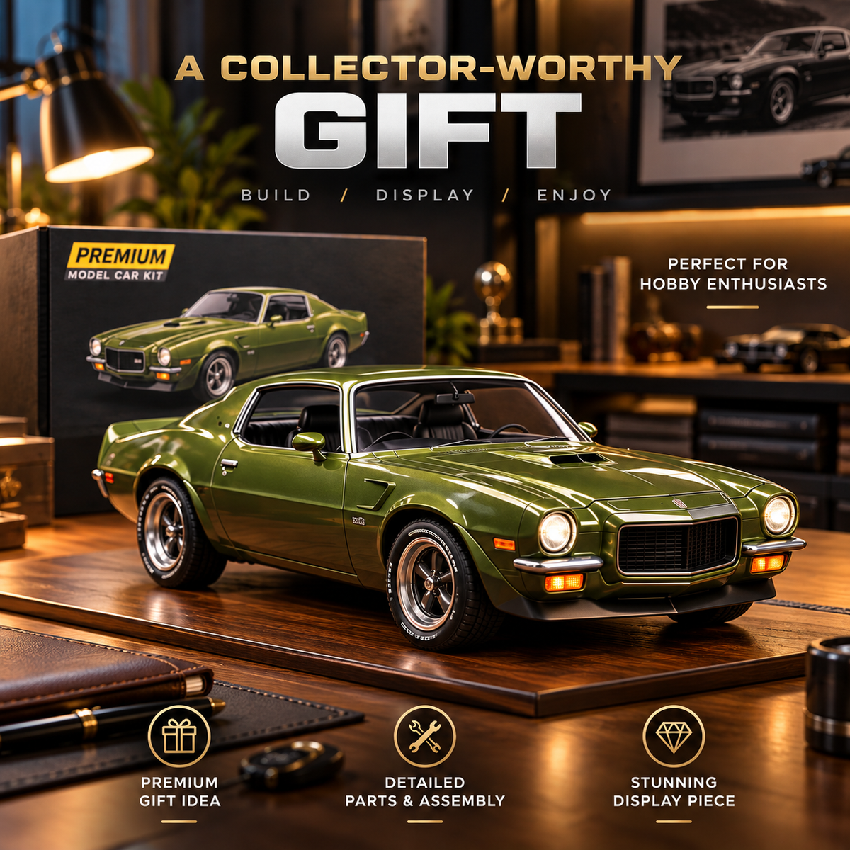 🔥HOT SALE 50%🚗 DIY Classic Muscle Car Model Kit – Build & Display