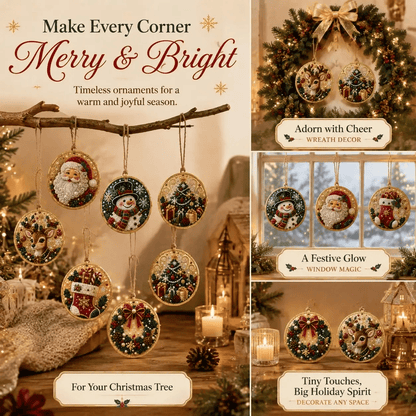 🎄Christmas DIY Diamond Painting Ornaments Kit (6 PCS)🎅