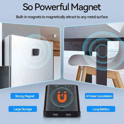 Mini Magnetic Voice Recorder One-Touch Recording🌟
