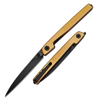 🔥Last Day Sale 49% OFF🎉Lanky Liner Lock Front Flipper Knife Black Aluminum Handle
