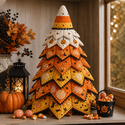 🔥Last Day 40% OFF - 🎃 DIY Halloween Quilted Fabric Tree Kit