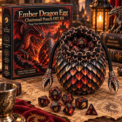 Dragon Egg Chainmail Pouch DIY Kit – 8 Fantasy Styles