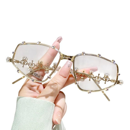 📍📢📢40% OFF !! ⏰Chic Sunglasses with Rhinestone Accents for Women