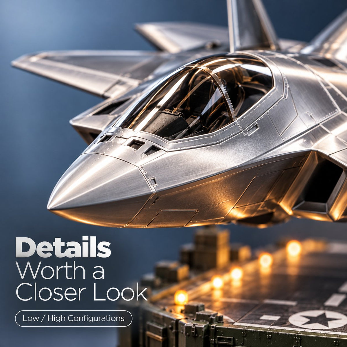 ✈️ Magnetic Levitation Fighter Jet Model