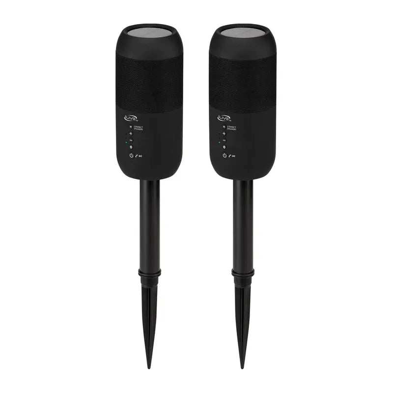 iLive S/2 Indoor Outdoor Bluetooth Speakers & Ground Stakes
