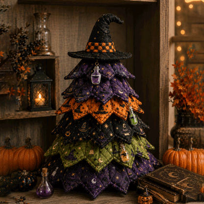 🔥Last Day 40% OFF - 🎃 DIY Halloween Quilted Fabric Tree Kit