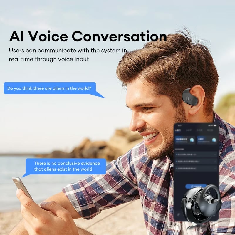 🏆#1 Best Seller ⏰LAST DAY 50% OFF 💎AI Translation Wireless OWS Bluetooth5.4 Earphones (Fit iOS & Android)
