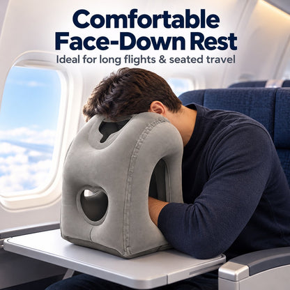 ✈️😴 Inflatable Travel Pillow — Sleep Comfortably Anywhere!