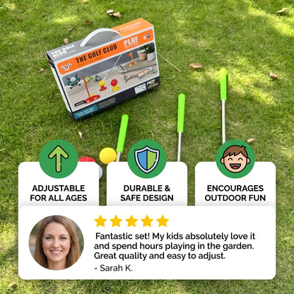 Kids Golf Set with Adjustable Clubs – Perfect for Backyard Play