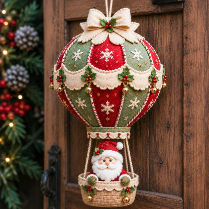 ⏳ Last Day 49% OFF – 🎈 Beginner-Friendly Christmas Hot Air Balloon Hanging Decor DIY Kit Collection | Complete Kit with Coordinated Fabrics, Decorative Accents & Crafting Materials Included 💕