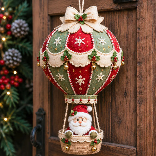 ⏳ Last Day 49% OFF – 🎈 Beginner-Friendly Christmas Hot Air Balloon Hanging Decor DIY Kit Collection | Complete Kit with Coordinated Fabrics, Decorative Accents & Crafting Materials Included 💕