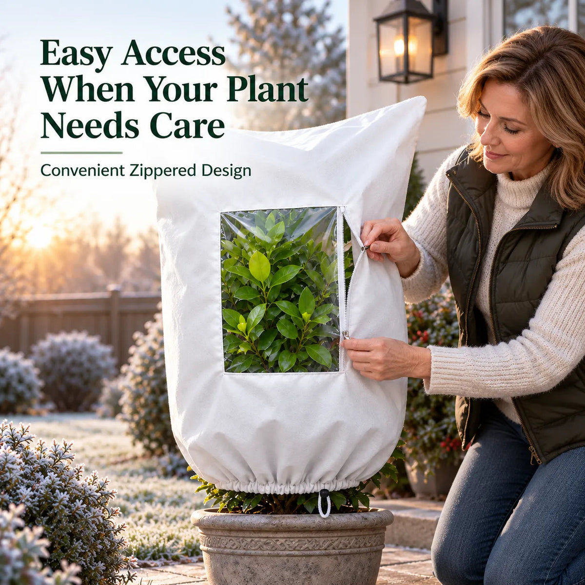 ❄️ Winter Plant Frost Protection Cover | Save Your Beloved Plants From Freezing Nights!