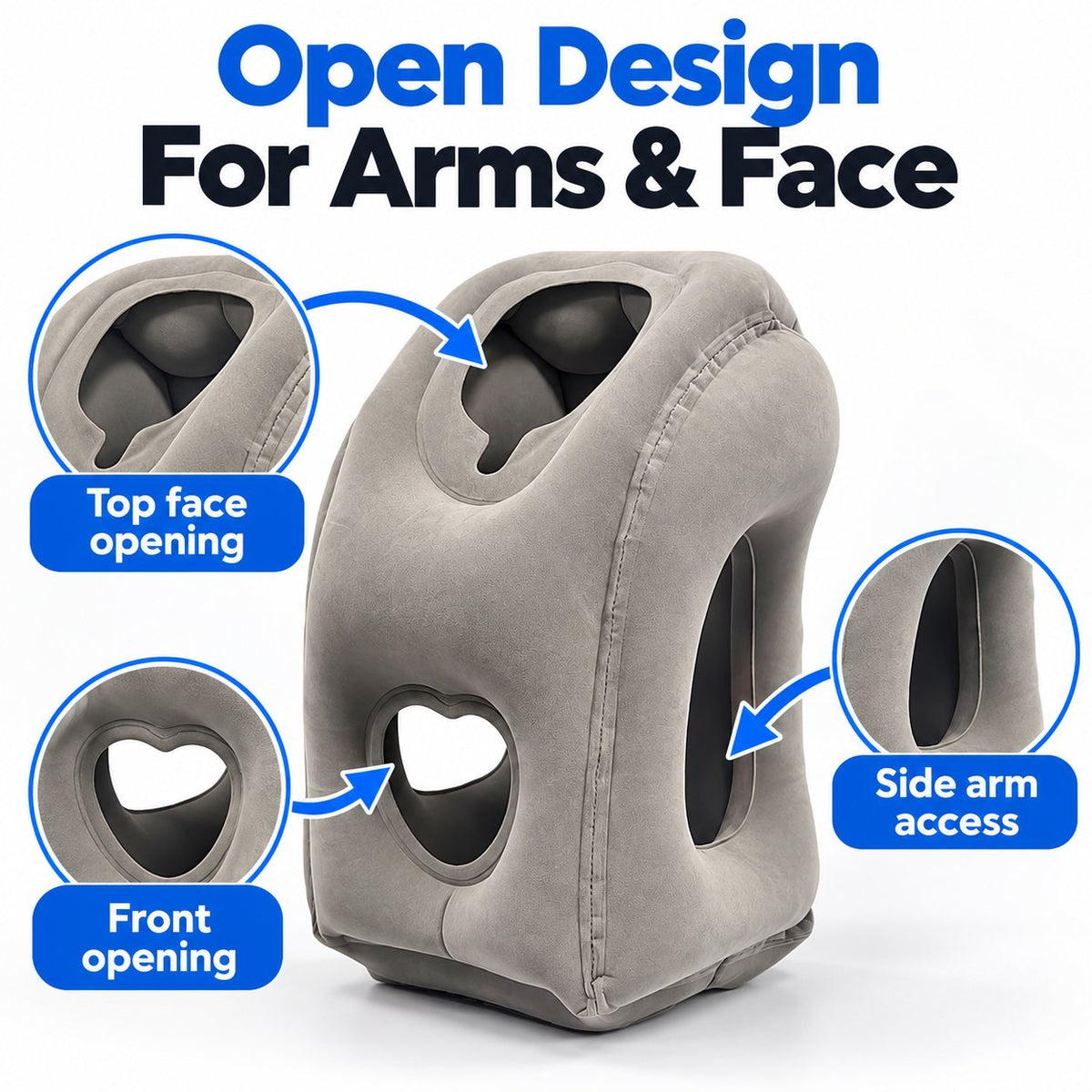 ✈️😴 Inflatable Travel Pillow — Sleep Comfortably Anywhere!