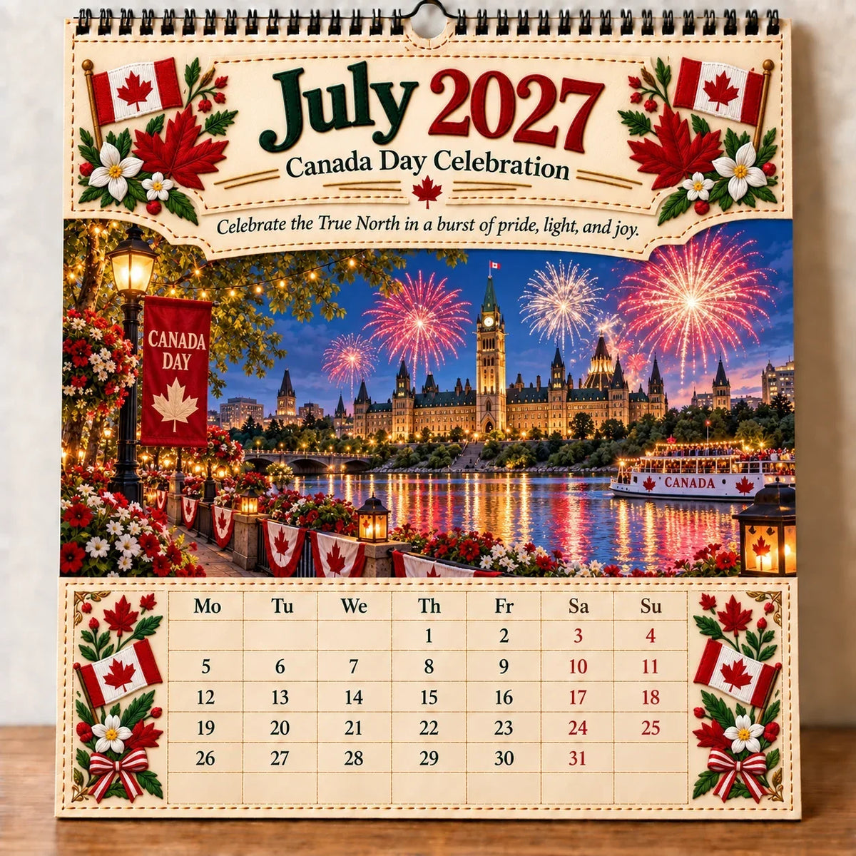 🔥LAST DAY 50% OFF 🔥🇨🇦🍁 2027 Canada 160th Anniversary Wall Calendar 🍁🇨🇦