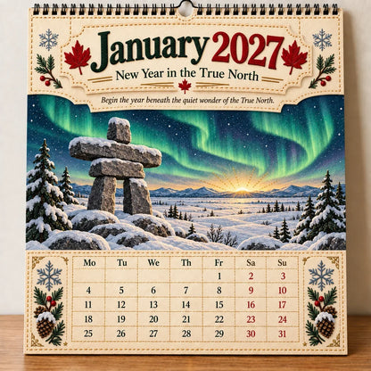 🔥LAST DAY 50% OFF 🔥🇨🇦🍁 2027 Canada 160th Anniversary Wall Calendar 🍁🇨🇦