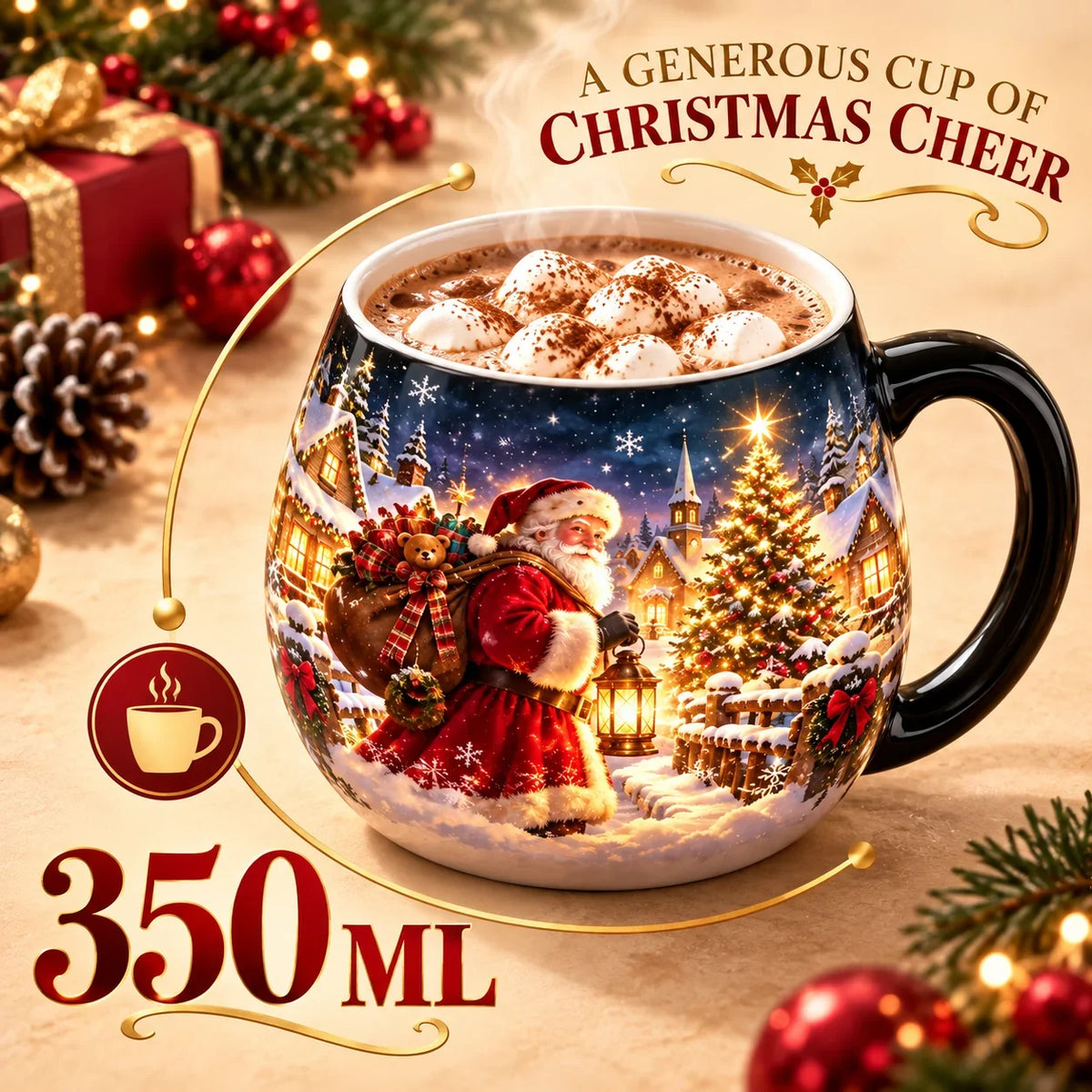 Christmas Magic Color-changing Mug – Heat Reveal Holiday Gift