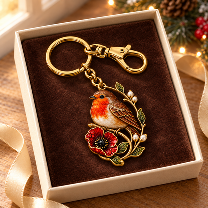 Robin & Poppy Remembrance Keyring ❤️ Carry Their Memory Every Day