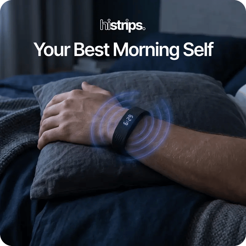 ⌚ Onyx Silent Vibration Alarm Clock – Wrist-Worn Wearable Wake-Up Device for Heavy Sleepers, Partner-Friendly Quiet Alarm with 2 Intensity Levels, 3 Alarms & 14+ Day Battery