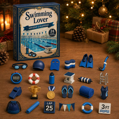 🎄🏊‍♀️ Swimming Lover’s Advent Calendar 2026 – 24 Fun Acrylic Charms