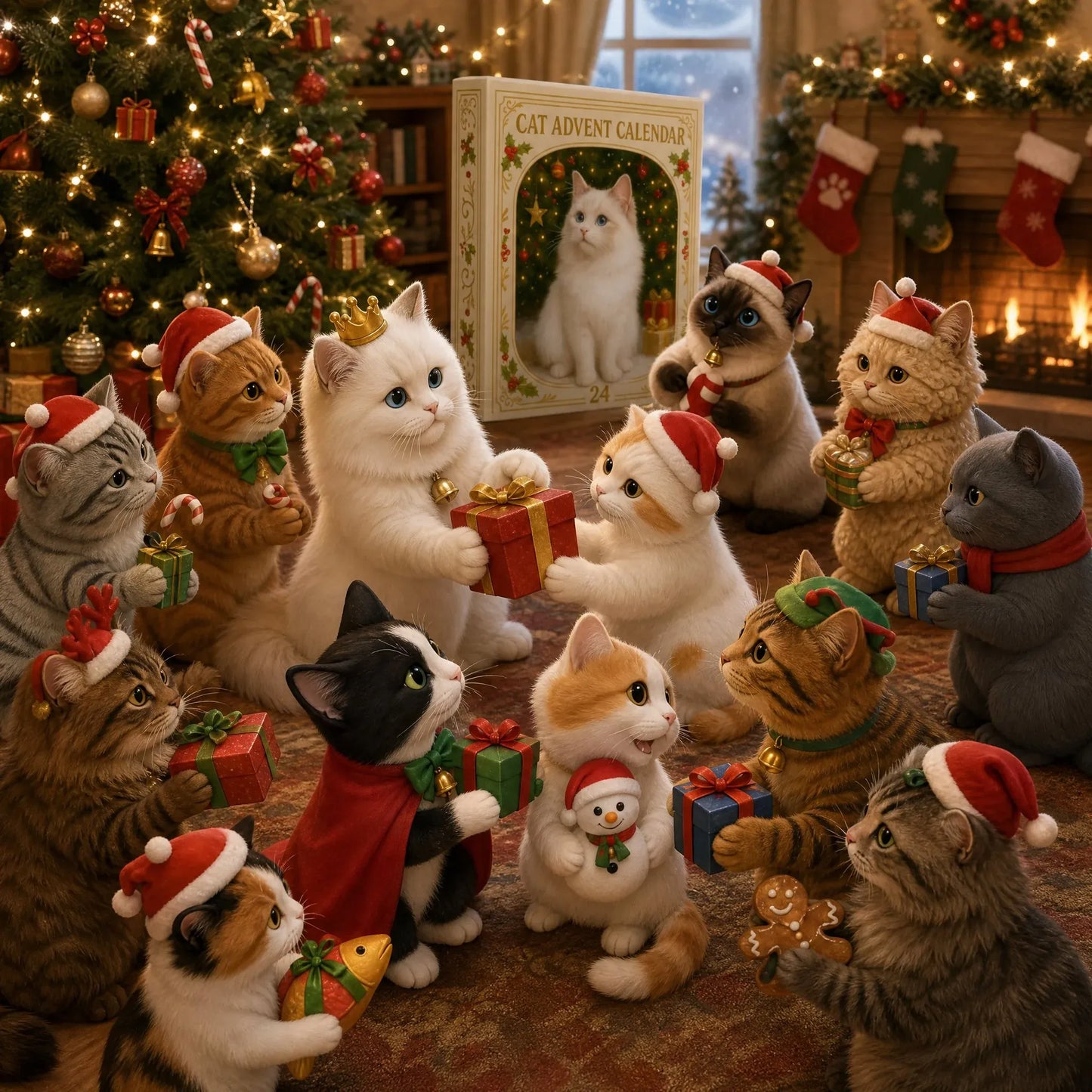 🐈Cat Advent Calendar 2026 – 24 Cat Pendants