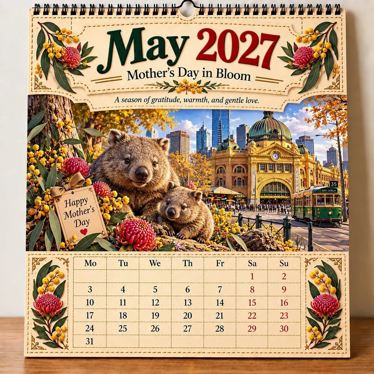 🔥🦘- 2027 Australia 125th Anniversary Wall Calendar 🐨