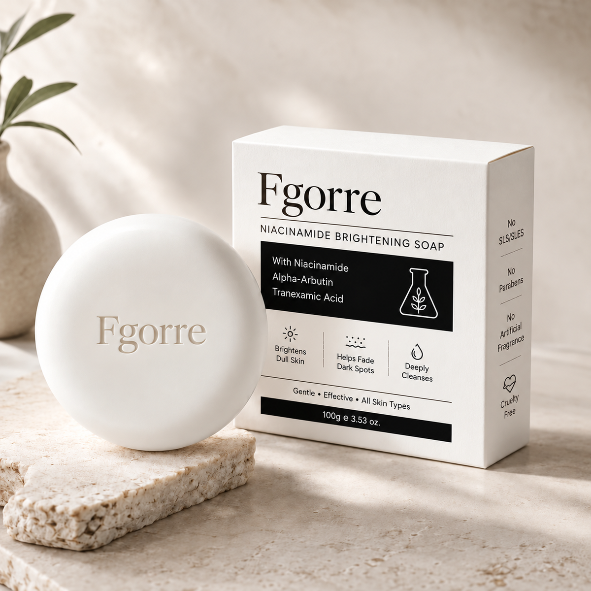 🌿 Niacinamide Skin Soap – Brightens, Fades Spots & Freckles