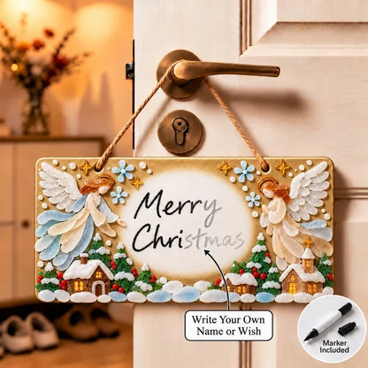 ⏳ Last Day 46% OFF – 🎄 Beginner-Friendly DIY Sea Glass Christmas Hanging Sign Kit | 8 Festive Designs with Handwritten Personalization ✍️
