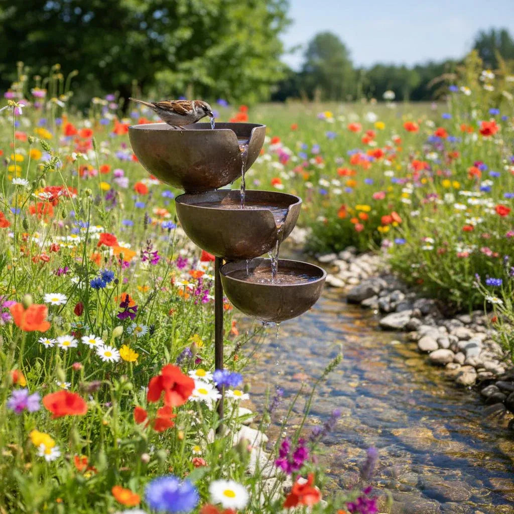🔥Bring Life Back To Your Garden – Rain Catcher Bird Bath 🌿🐦