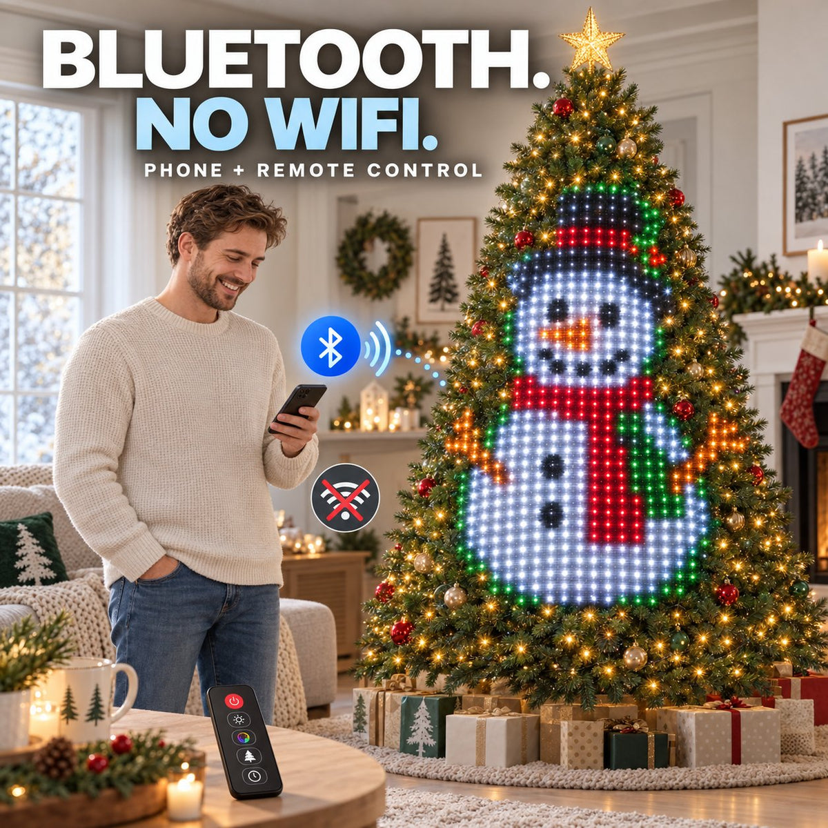Smart Animated Christmas Tree Lights – App-Controlled LED Effects