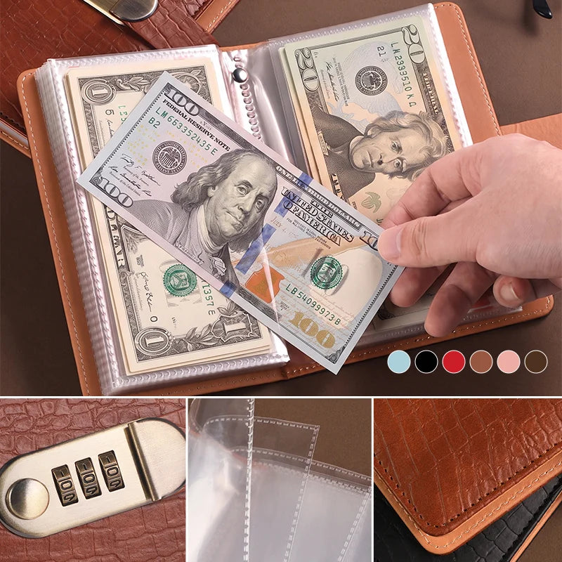 Using the savings notebook to store and organize cash
