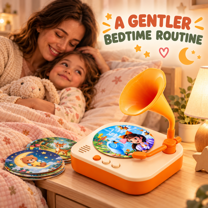 Screen-Free Story & Music Player for Kids – 96 Audio Cards & 4 DIY Recording Cards
