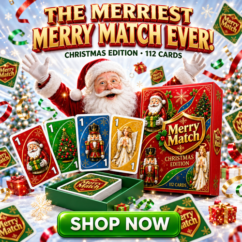 🔥Last Day 50% OFF🎉-🃏UNO Christmas Edition🎄 Holiday Family Card Game with 112 Festive Cards