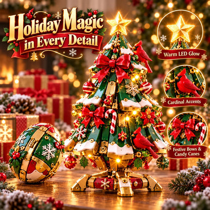 🔥 Last Day 50% Off 🔥 Egg-to-christmas Tree Magical Transforming Toy – Cardinal Christmas Tree Holiday Gift 🎄🎁✨