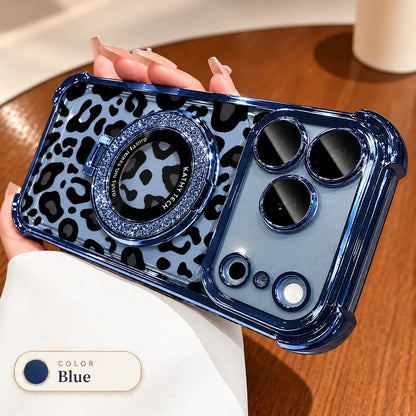 Sexy Leopard Print Transparent Soft Silicone Shockproof Case for iPhone 18 Pro Max