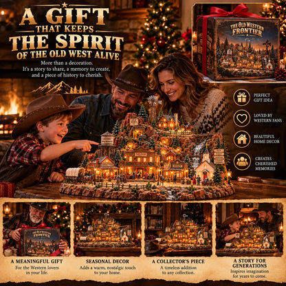 🤠🎄The Old Western Frontier – Lighted Miniature Western Village✨
