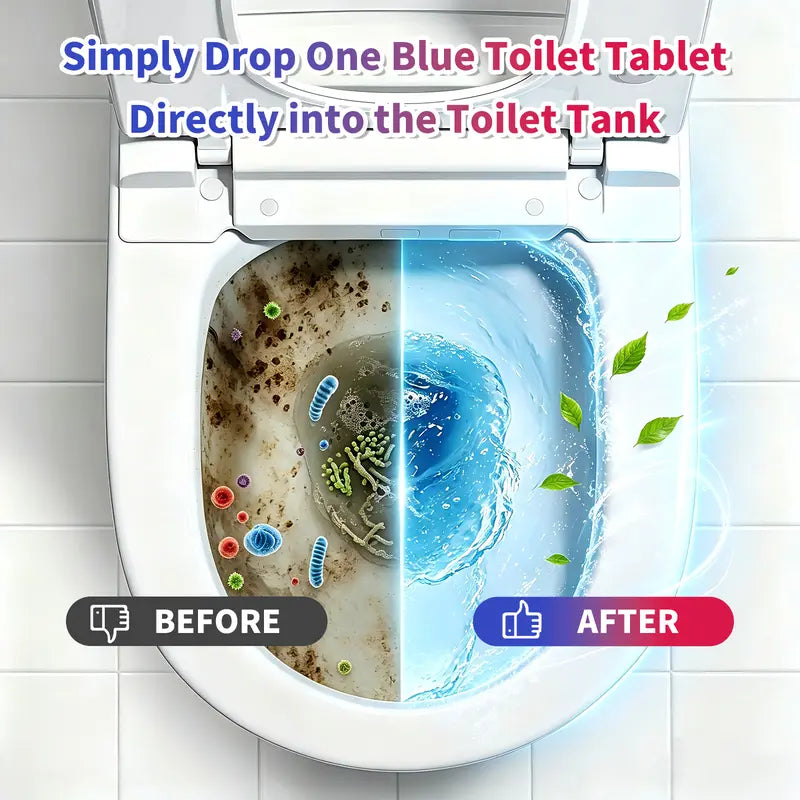 🚽✨ Dual-Color Toilet Cleaning Agent 🌊💙
