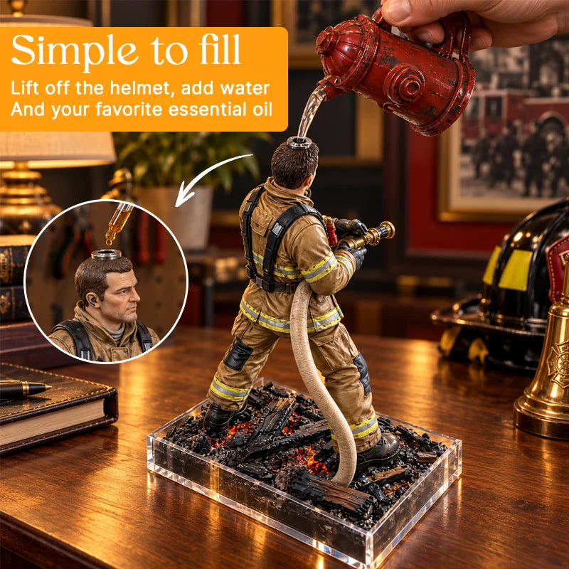 🚒 Firefighter Rescue Mist Humidifier | Light-Up Hero Gift