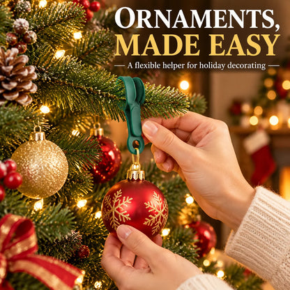 🎅🎄12/24 Pack Reusable Silicone Adhesive Christmas Garland Hooks 7.87"