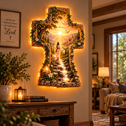 ✨ The Shepherd's Light™ – Illuminated Jesus Cross Wall Art | Faith-inspired Home Decor & Gifts