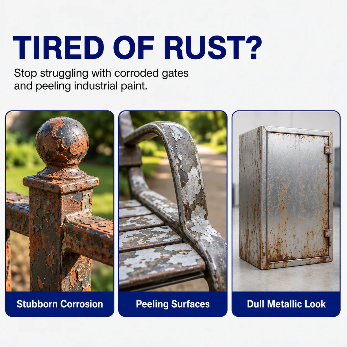 Water Based Metallic Silver Outdoor Anti Rust for Metal Renovation⏳